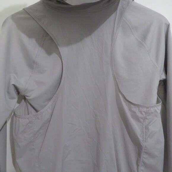 Athleta Womens Sz S Light Gray Whistler Fuse Half Zip Top Athletic Athleisure - Picture 9 of 10